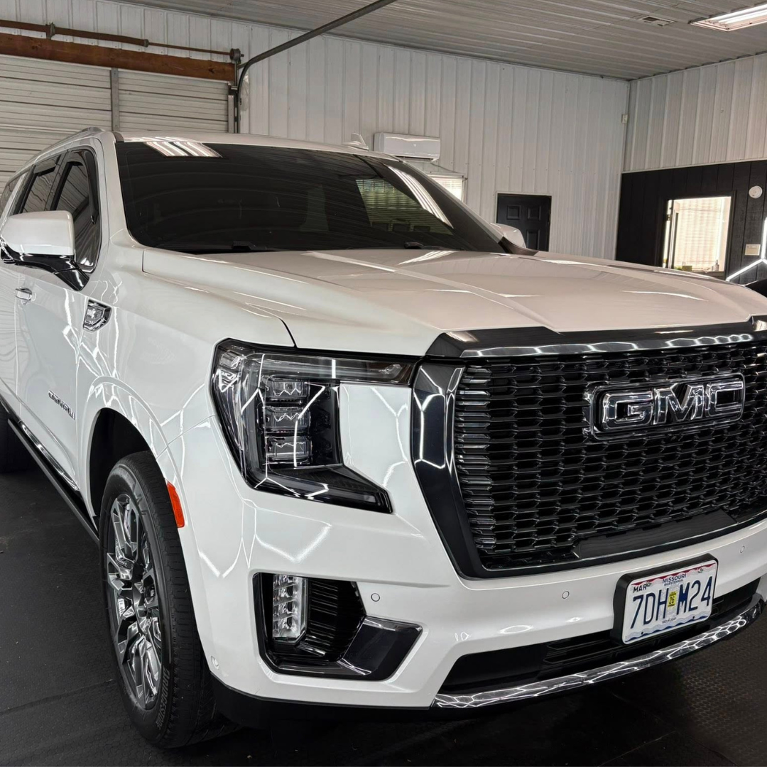 White GMC Denali with Nano Pro finish